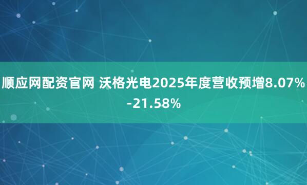 顺应网配资官网 沃格光电2025年度营收预增8.07%-21.58%