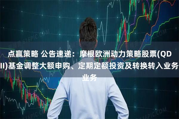 点赢策略 公告速递：摩根欧洲动力策略股票(QDII)基金调整大额申购、定期定额投资及转换转入业务