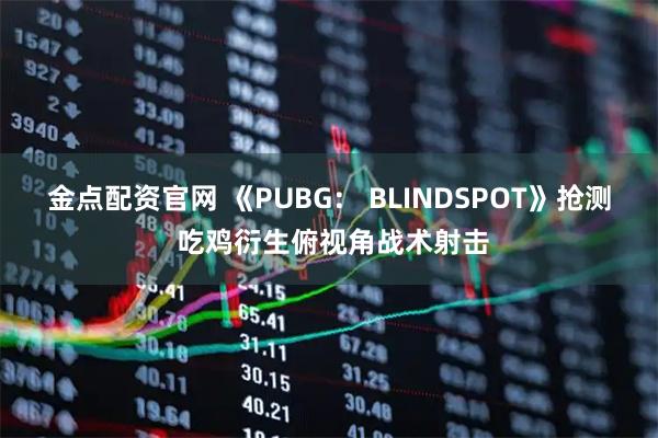 金点配资官网 《PUBG： BLINDSPOT》抢测 吃鸡衍生俯视角战术射击
