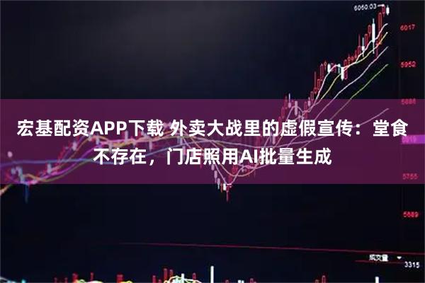 宏基配资APP下载 外卖大战里的虚假宣传：堂食不存在，门店照用AI批量生成